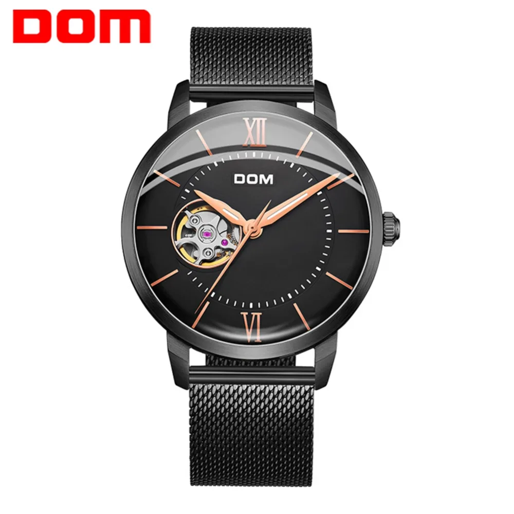 DOM Top Mens Watches Top Brand Luxury Automatic Mechanical Watch Men Full Steel Business Waterproof Fashion Sport Watches M-8120 DOM Top Mens Watches Top Brand Luxury Automatic Mechanical Watch Men Full Steel Business Waterproof Fashion Sport Watches M-8120