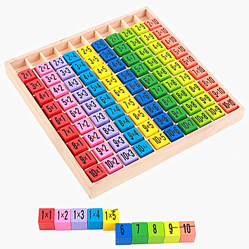 

Educational Montessori Wooden Math Toys For Children Montessori Baby Toys 99 Multiplication Table Math Arithmetic Teaching Aids