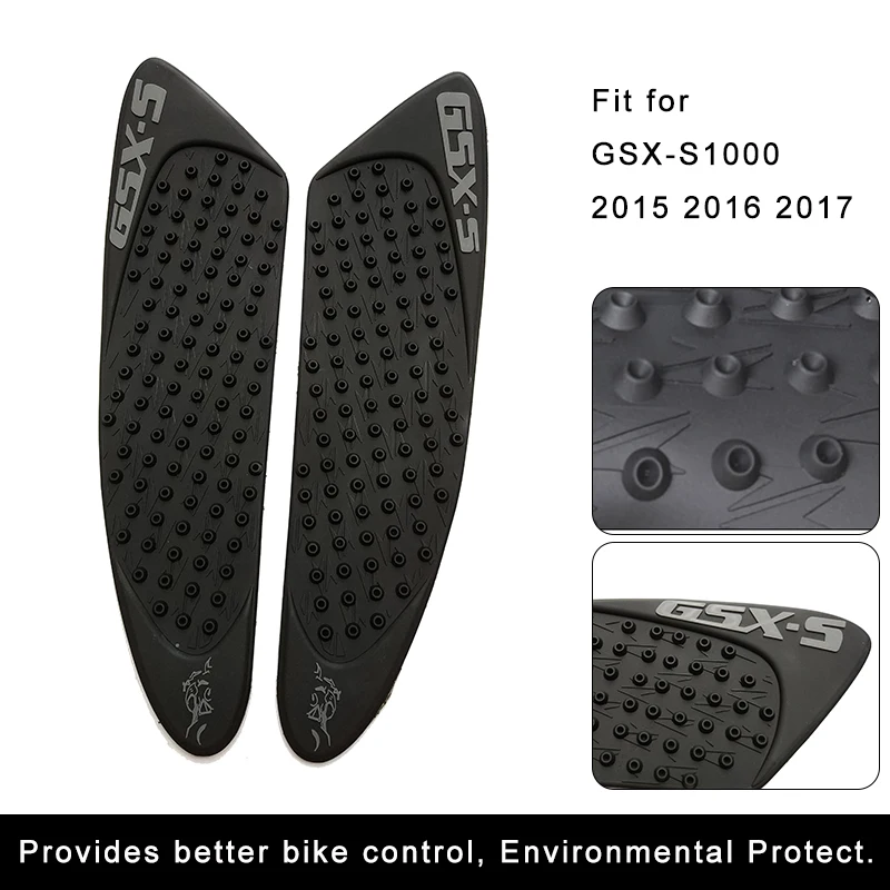 For Suzuki GSX-S1000 2015 2016 2017 GSXS1000 Motorcycle Anti slip Tank Pad 3M Side Gas Knee Grip Traction Pads Protector Sticker (3)
