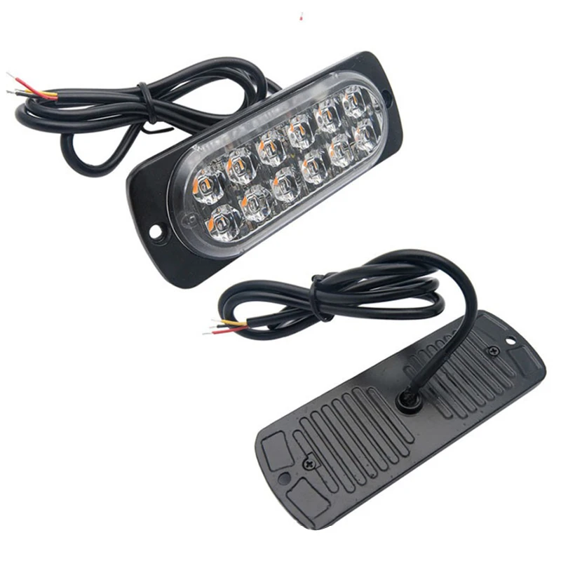 12 V-24 V 18 Вт автомобильные грузовые аварийные фары пожарные Огни 12Led авто-Стайлинг мигалка для полиции и скорой помощи Строб Предупреждение свет HA