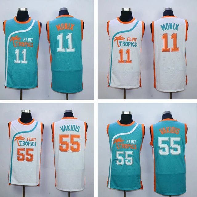 Vakidis 55 Flint Tropics Teal Basketball Jersey Semi Pro