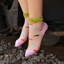 12 пар/партия,, Женский в Корейском стиле, носки со стеклом из мультфильма Повседневная весенне-летняя обувь, носки с кристаллами