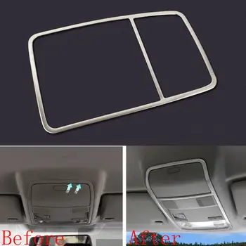

For Volkswagen Tiguan 2010 2011 2012 2013 2014 2015 Car Roof Front Reading Light Lamp Cover Trim ABS Decoration Styling Sticker