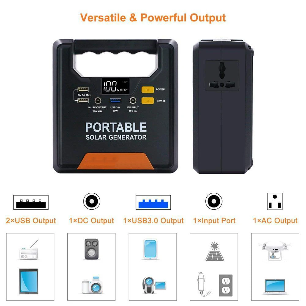 Portable-Solar-Generator-133WH-12000mAh-Power-Source-Emergency-Battery-_57