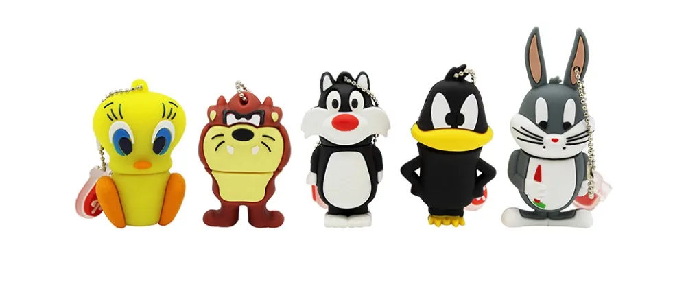 Looney ttes usb флеш-накопитель 32 ГБ флеш-накопитель 16 ГБ 8 ГБ 4 ГБ жуки кролик Даффи утка мультфильм горячая Распродажа животных ручка-накопитель usb 2,0