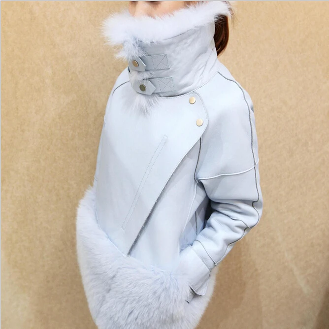 New Design 2016 Fashion Winter Women Fur Coat Woman Faux Fur Mujer Female Patchwork Short Winter Jacket Women Faux Fur Coat