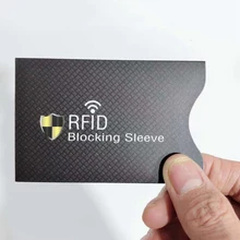 5 шт./пакет анти-сканирования карты рукава кредитной RFID карты протектор и антимагнитными свойствами Алюминий Фольга Портативный банк держатель для карт