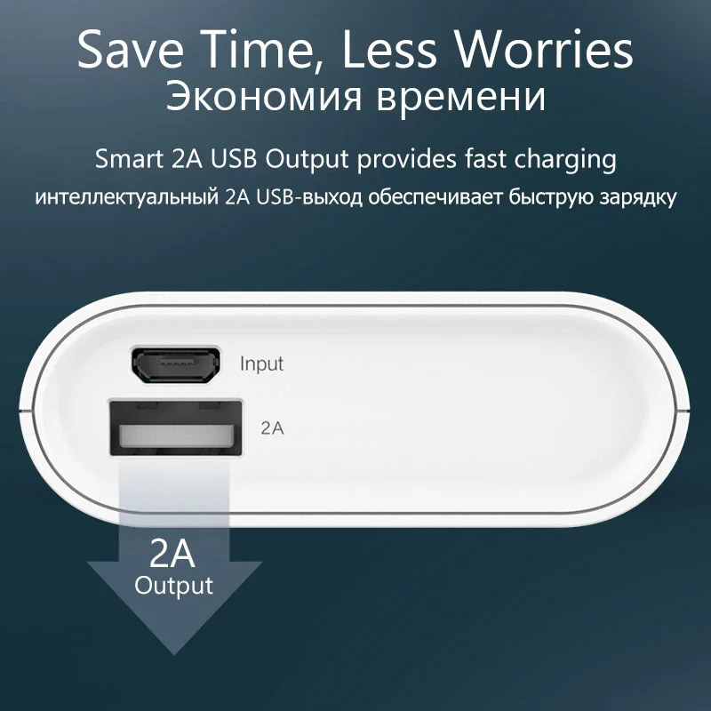 PowerBank Pisen Портативный внешний аккумулятор Общая емкость 10000 мАч Зарядное