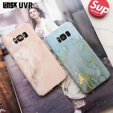 

Original Occident Style Pink and Bule Marble Matte Phone Case For Samsung Galaxy S7 Edge S8 S9 Plus Note8 9 Capa Fundas