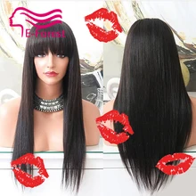 8A Grade Virgin Brazilian Human Hair wigs Full Lace Wig in Natural baby hair hairline Lace Front Wig Glueless Wig Free Shipping