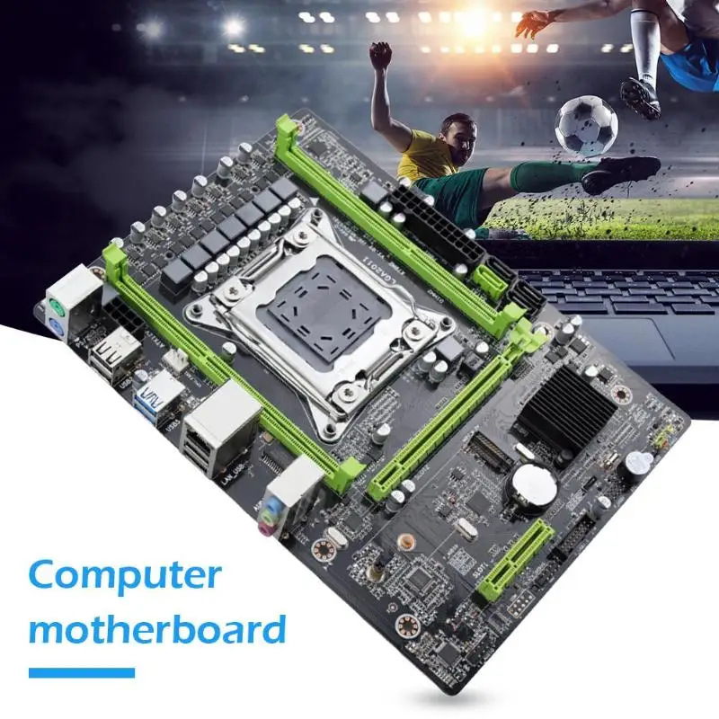 

X79M2 Desktop Mainboard LGA2011 Socket 1000Mbps Network Card SATA3.0 M.2 64GB DDR3 M-ATX Desktop Mainboard