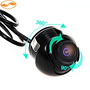 

Mini CCD 360 Degree Car Rear View Camera Front Side View Backup Camera With Mirror Image Conversion Line