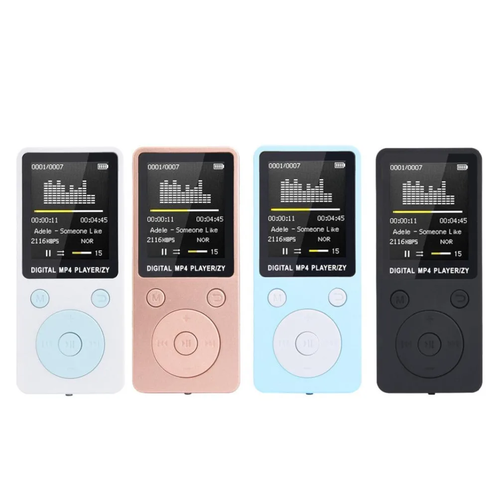 Портативный MP3 плеер Спорт Walkman HiFi MP3 Музыкальные плееры без потерь Звук Музыкальный плеер FM рекордер поддержка 32G карта памяти mp3