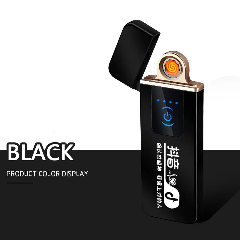 USB lighter lntelligent ultra thin LED touch screen, USB double sided