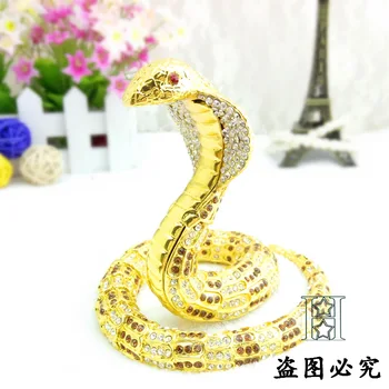 

European painting crafts, metal crafts snake,desktop Decoration home ornaments gift(A397)