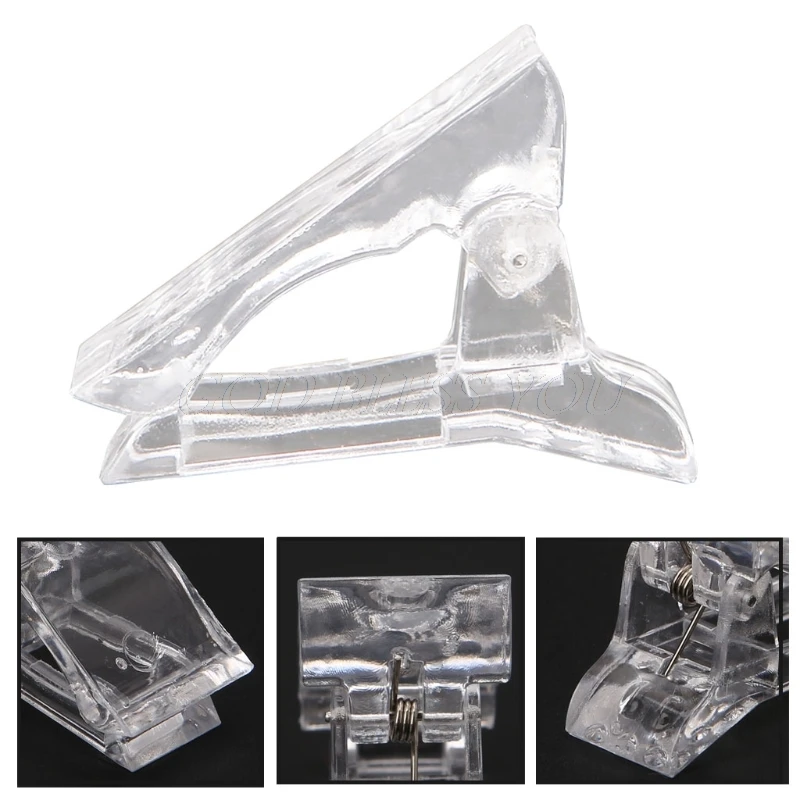 

1 Pc Nail Tips Clip Finger Poly Quick Building Gel Extension Nails Art Tool