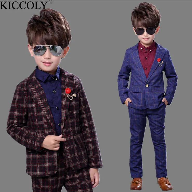 

Boys Dress Fashion 2017 Cost-effective Suit Wedding Children 's Suit Kids Boys Suit Casual Outfit Boys Blazer Blazers For Boys