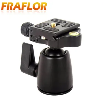 

Professional Aluminum Ball Head for Monopod Phone Tripod DSLR Digital Video Cameras 360 Degree Scale Damping Panoramic Head