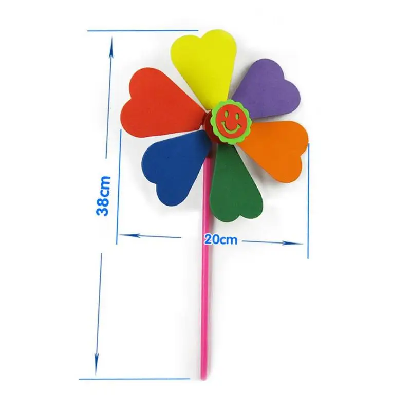 DIY Многоцветный Детские Игрушки для маленьких мальчиков девочек штифт ветряной мельницы DIY Классические игрушки ручной вставки EVA ветряная мельница забавными интересные игрушки