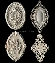 vintage nautical home decor, cabinet door Solid wood decal , Furniture wood carving applique ,wood crafts flowers pattern carve