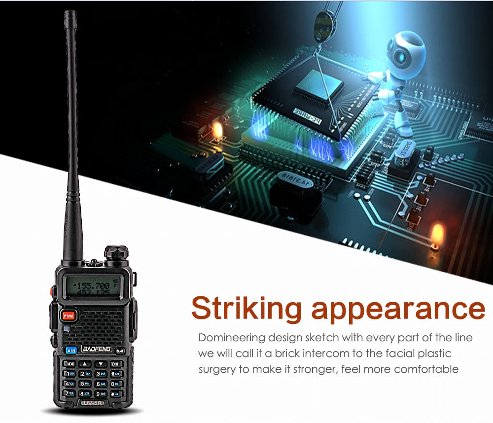 2 шт Handy 8 Вт BaoFeng UV-5R de 10 км охотничья рация дальний радиосвязь comunicador profissional FM uv 5r+ двухсторонняя радиоприемная рация ham