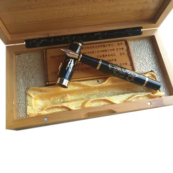

Jinhao Ancient Grey Chinese Oriental Dragon Fountain Pen with Original Box Free Shipping