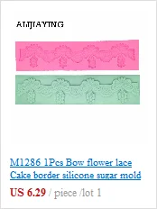 M0357 DIY Flower Patterns round Fondant lace Chocolate Moulds Silicone Mold Cake Decorating Tools Sugar Craft