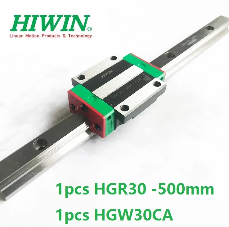 

1 шт. 100% оригинальный Hiwin Линейная направляющая HGR30 -L 500 мм + 1 шт. фланцевый блок HGW30CA HGW30CC для фрезерного станка с ЧПУ
