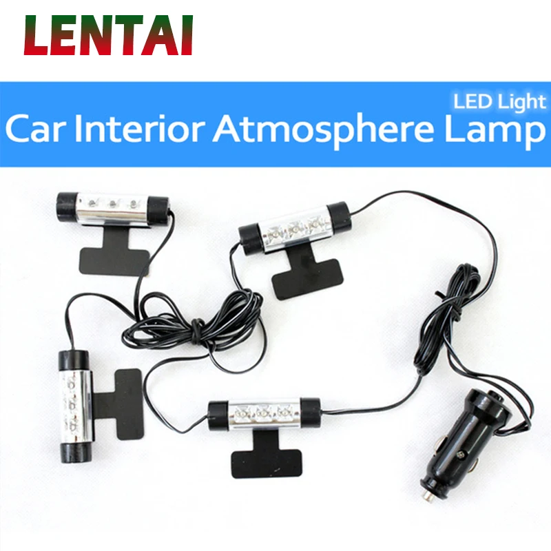 LENTAI 1Set Car Interior LED Atmosphere Lamp Flexible Light For Honda Civic Accord Fit Subaru Impreza Forester XV Nissan Qashqai |