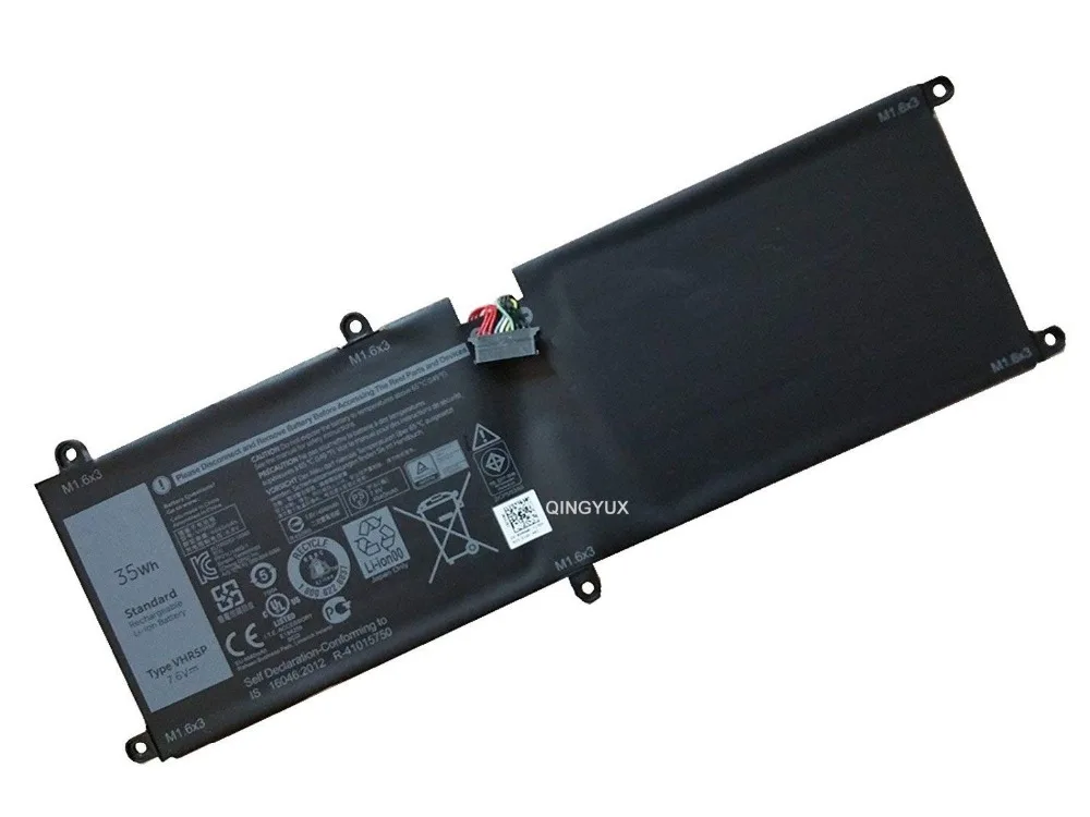 QINGYUX VHR5P XRHWG 0XRHWG RHF3V Новый 7 6 V 35Wh Аккумулятор для ноутбука Dell Latitude 11 5175 Tablet |