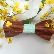 Топ Мода 8 дизайн твердый деревянный галстук-бабочка галстук мужской галстук-бабочка женский галстук-бабочка