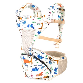 

Baby Sling Cotton Belt Backpacks Wrap Ergonomic 3-18 Months Cotton Saddle Baby Red Pink Blue Floral Doll Baby Brand