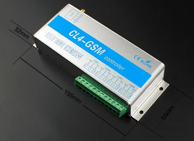 SMS Switch Controller Module 4 Way Output For ON/OFF High-power AC Motor Home Appliance Light Electric Lock