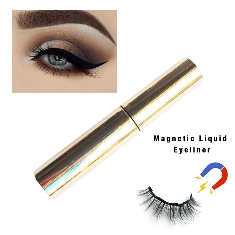 3D Long-Lasting Eyeliner Liquid Smudge-Proof Eyeliner Liquid For Magnetic Eyelashes Eyes Makeup Tool