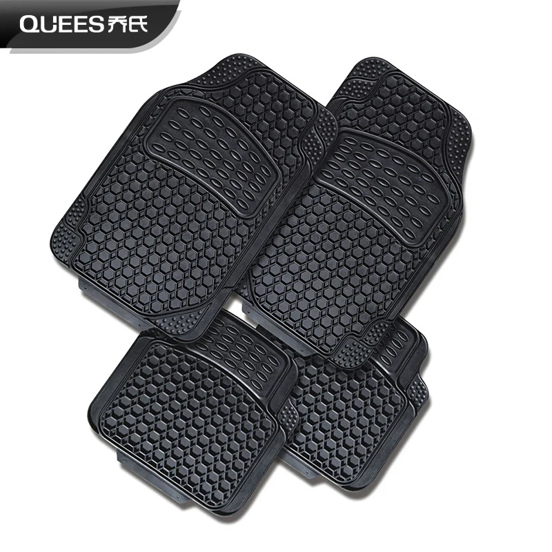 

QUEES All Weather Universal Trim to fit Car Floor Mats Liners for BMW 3 Series Renault Captur Megane Ford Focus Nissan Qashqai