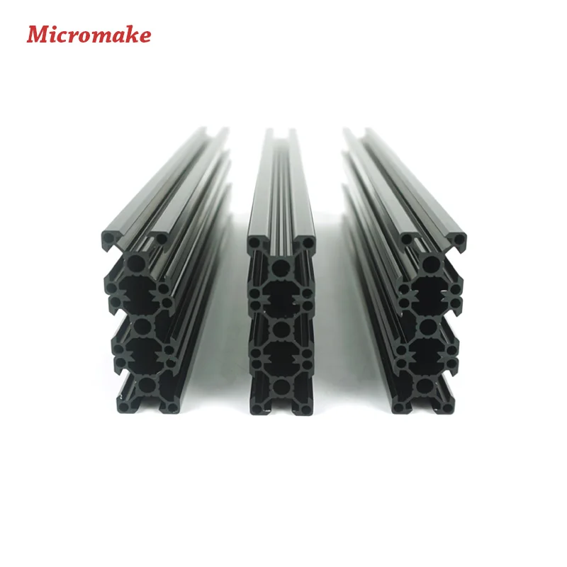 Micromake 3d принтеры запчасти V slot Rail алюминиевый профиль экструзии 2020 12 шт./лот Cutted
