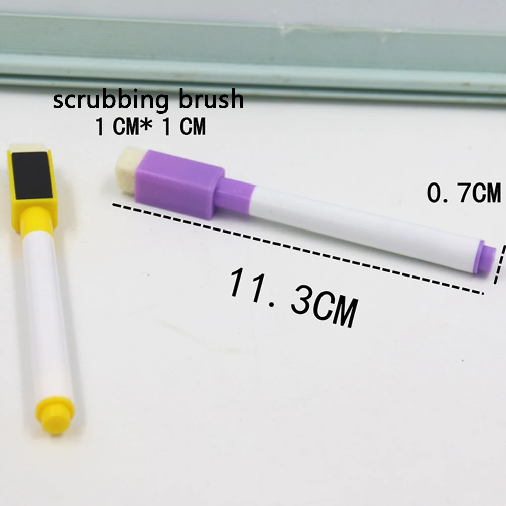 8 шт. белая доска магнитная офисная ручка художественные инструменты для студентов мелок чернила стираемые с кисточкой портативные школьные