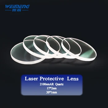 

Weimeng Raytools laser protective lens 17/30mm 2100nm AR JGS1 Quartz plano for fiber cuting welding engraving machine