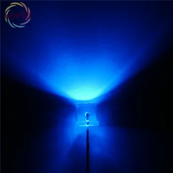 

100pcs 5MM Flat Top Blue led Wide Angle 5mm Ultra Bright LEDs light Emitting Diodes High Quality Electronic Components Wholesale