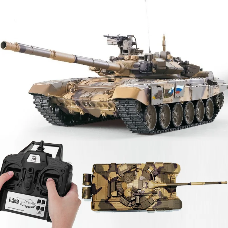 2 4 г 1:16 металлический русский T 90 основной боевой танк обновлен HL 3938 1Pro Танк для