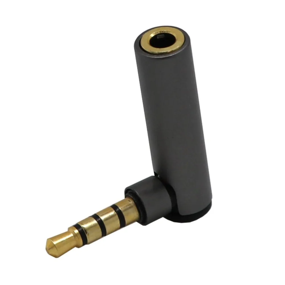 

3.5mm Jack Male to Female L Shape 90 Degree Right Angled Adapter Audio Microphone Jack Stereo Plug Connector Hot Promotion