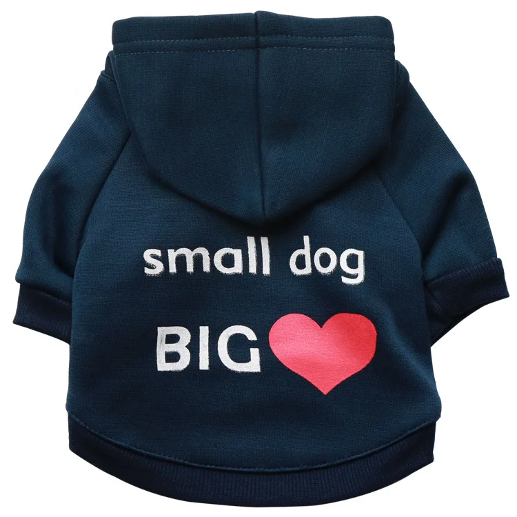 Классическая безопасности одежды собаки чихуахуа щенок толстовка флис теплый осень-зима Собака Куртка XS-L - Цвет: Blue Small Big Dog