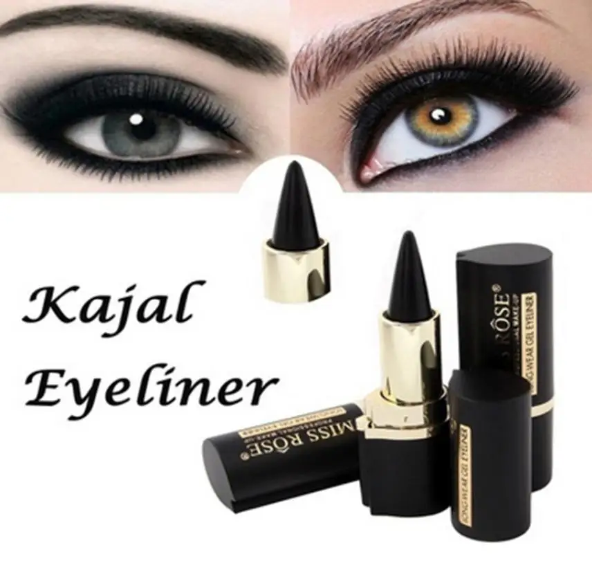 Долговечная гелевая Черная Подводка для глаз Kajal Eye Pencil Wateroroof Eyeshadow Pen Set Eyes Косметическая подводка для глаз матовые тени для макияжа