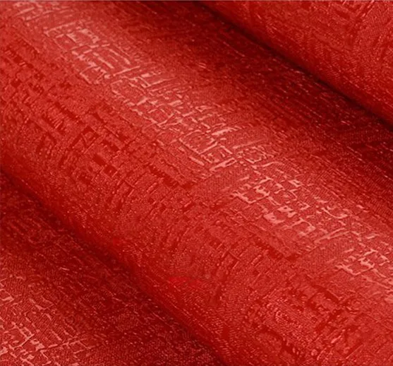 Red Gold Foil Embossed Art Wallpaper Roll Vinyl Decorin Wallpapers from Home Improvement on
