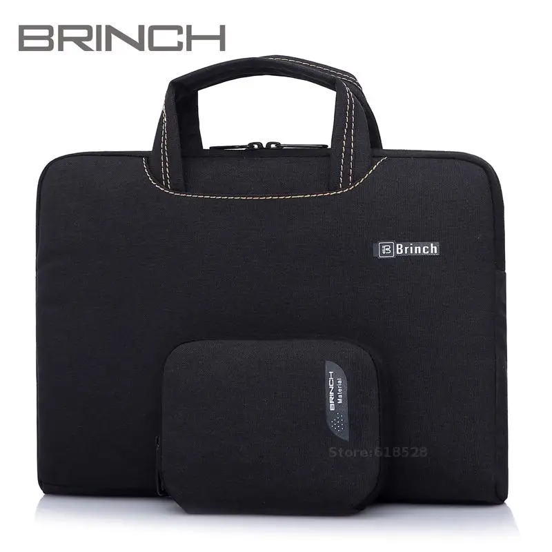 

Brinch Portable Briefcase For Laptop 11" 13"13.3" 14" 15"15.4" 15.6" For Macbook Notebook Handbag Laptop Bag