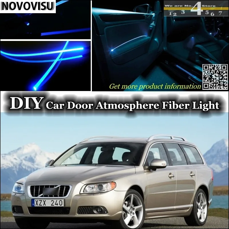 NOVOVISU For Volvo V70 XC70 interior Ambient Light Atmosphere Fiber