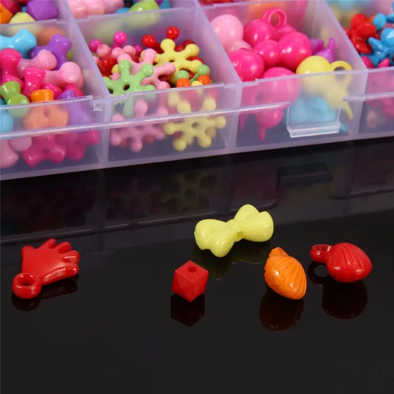 Головоломки геометрическая форма бусины игрушки для девочек детей Amblyopia конфеты цвета DIY носить бусины браслет детские игрушки