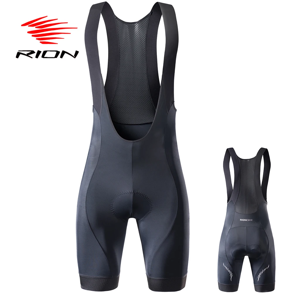 RION High Quality Classic Bib Shorts Race Bicycle Culotte Ciclismo Bike Pants 5R Gel Pad Silicon Grippers at leg Bib Shorts