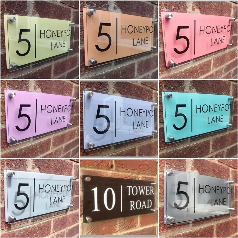 Number Plaques Sign Plates House Signs 