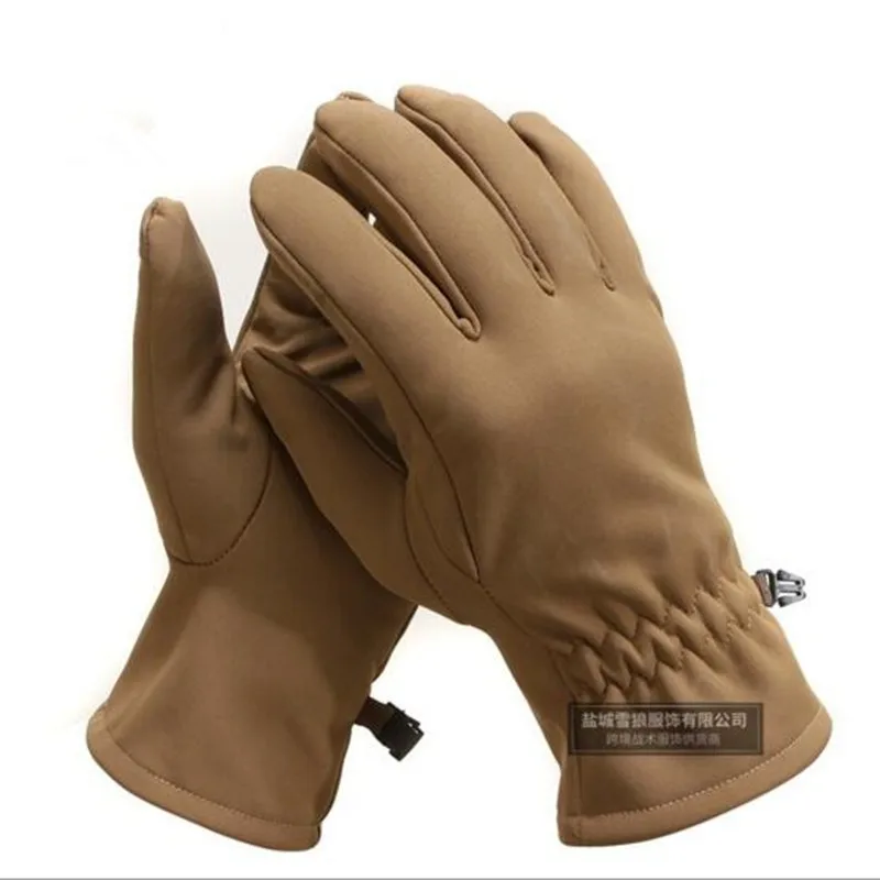 

Winter Outdoor Cycling Waterproof Thermal Fleece Gloves Fishing Climbing Camouflage Sports Tactical Training Full Finger Mittens